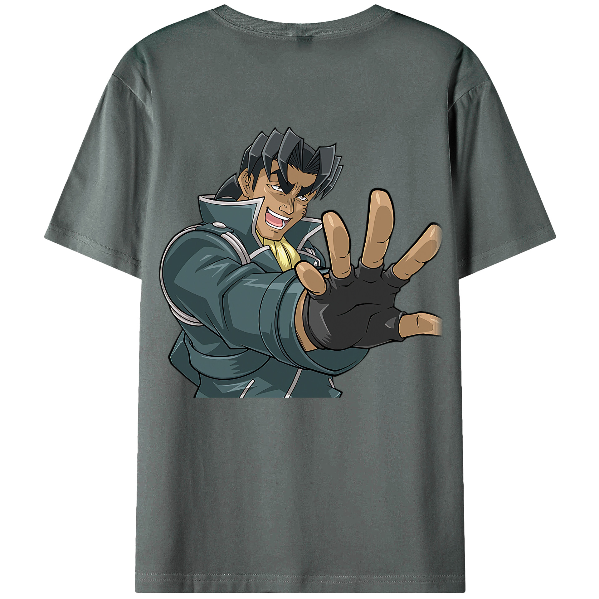 （画像用） 遊☆戯☆王 Yu-Gi-Oh! 綿100％ メンズ半袖Tシャツ（バックプリント） 通気性